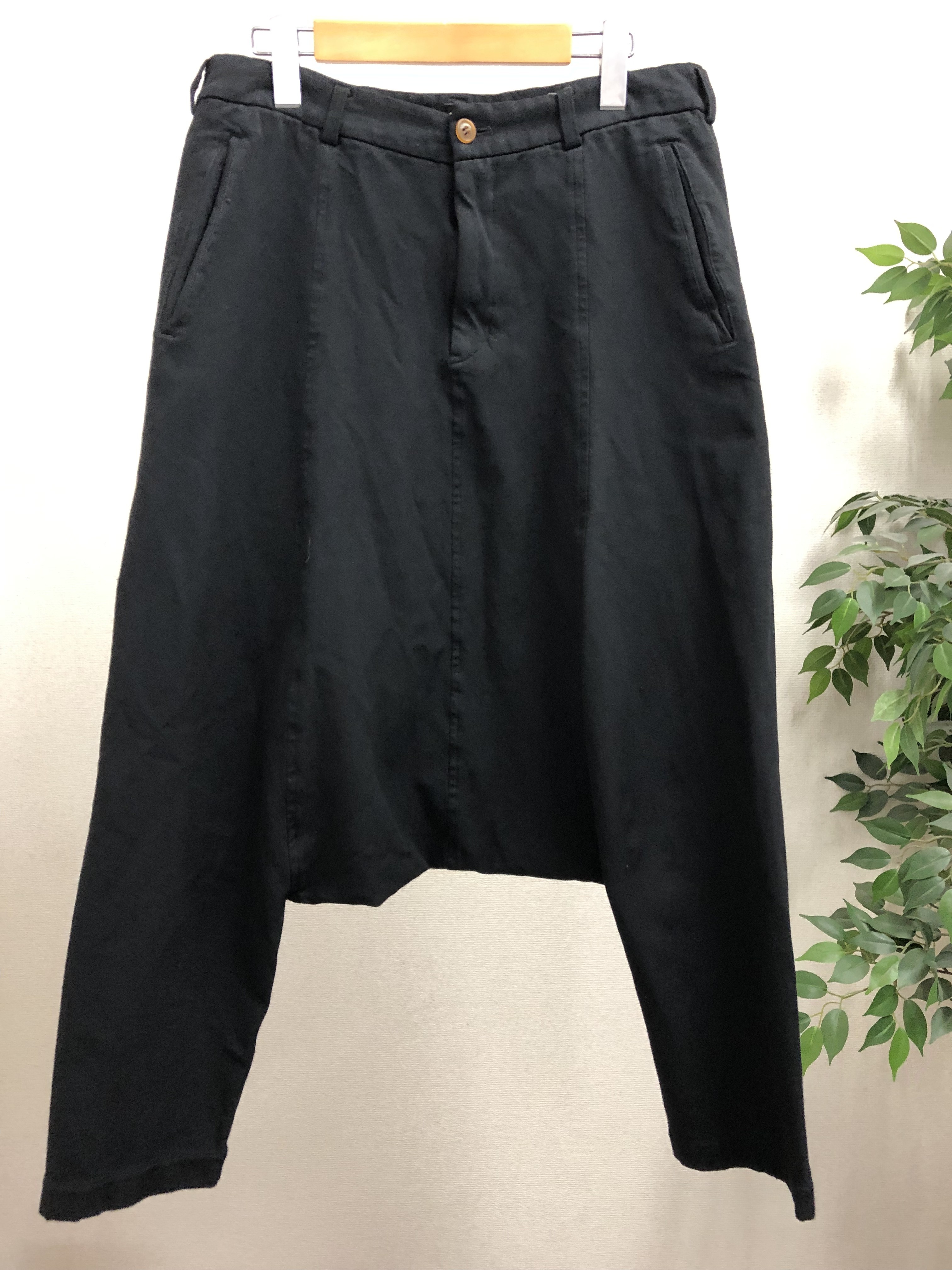 新作人気 BLACK レア COMME ポリ縮絨 サルエルパンツ GARCONS des