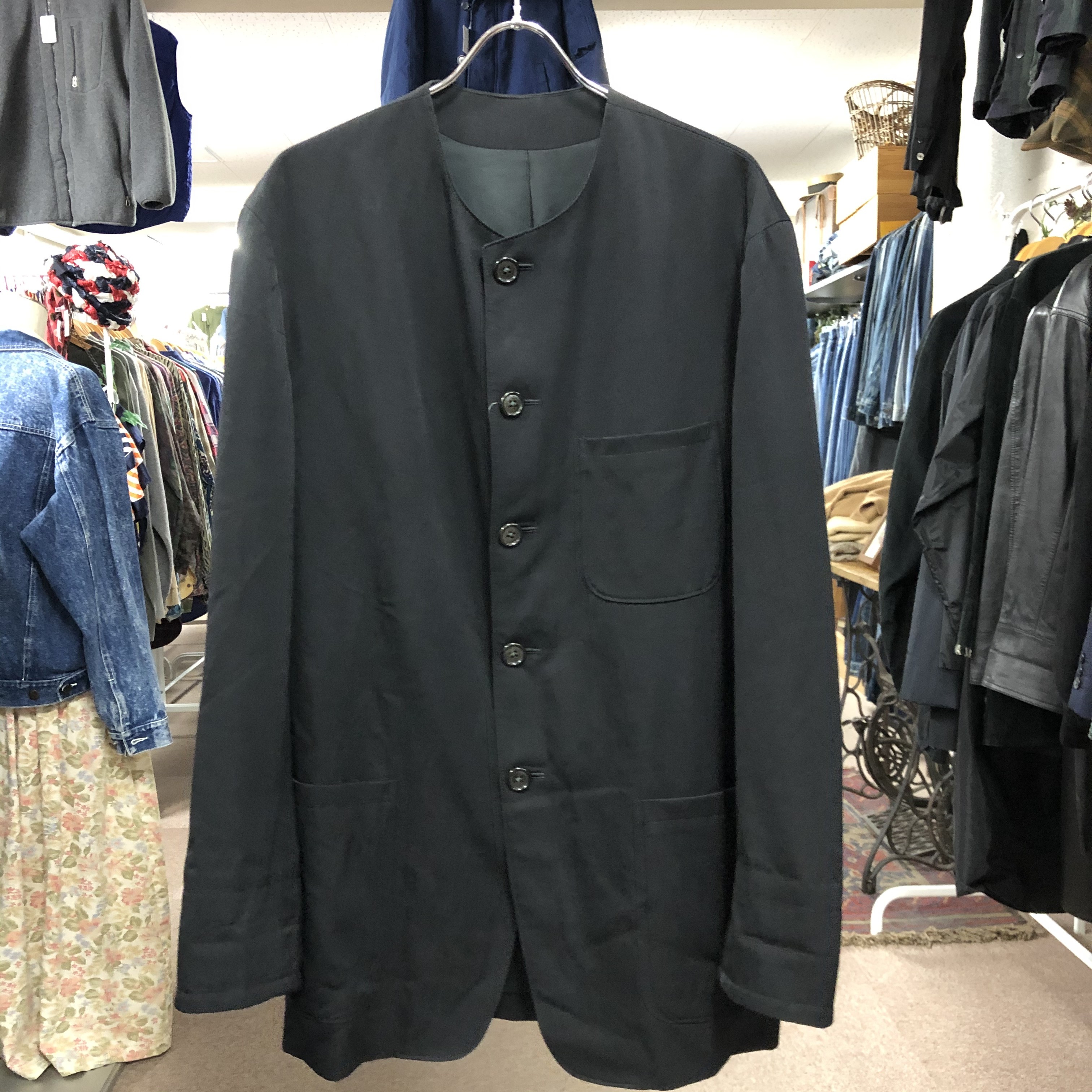 日時指定 yohji yamamoto pour homme 18awノーカラージャケット